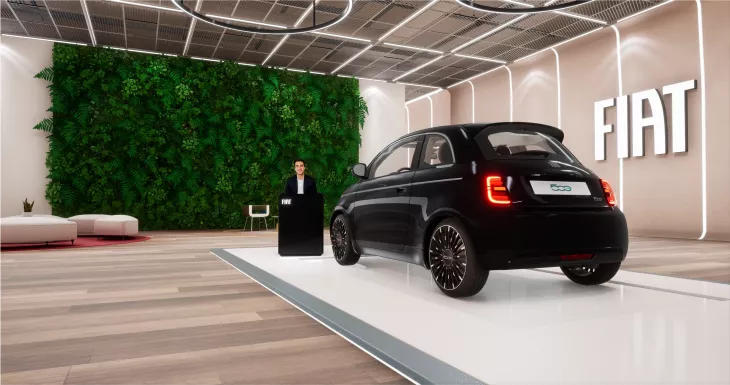 Fiat is presenting the Fiat Metaverse Store and the Fiat 500e